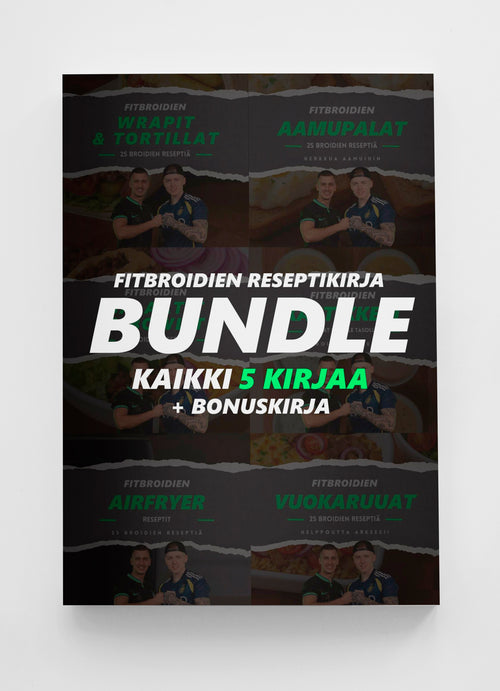 Fitbroidien Reseptikirjapaketti (5 kirjaa + bonus)
