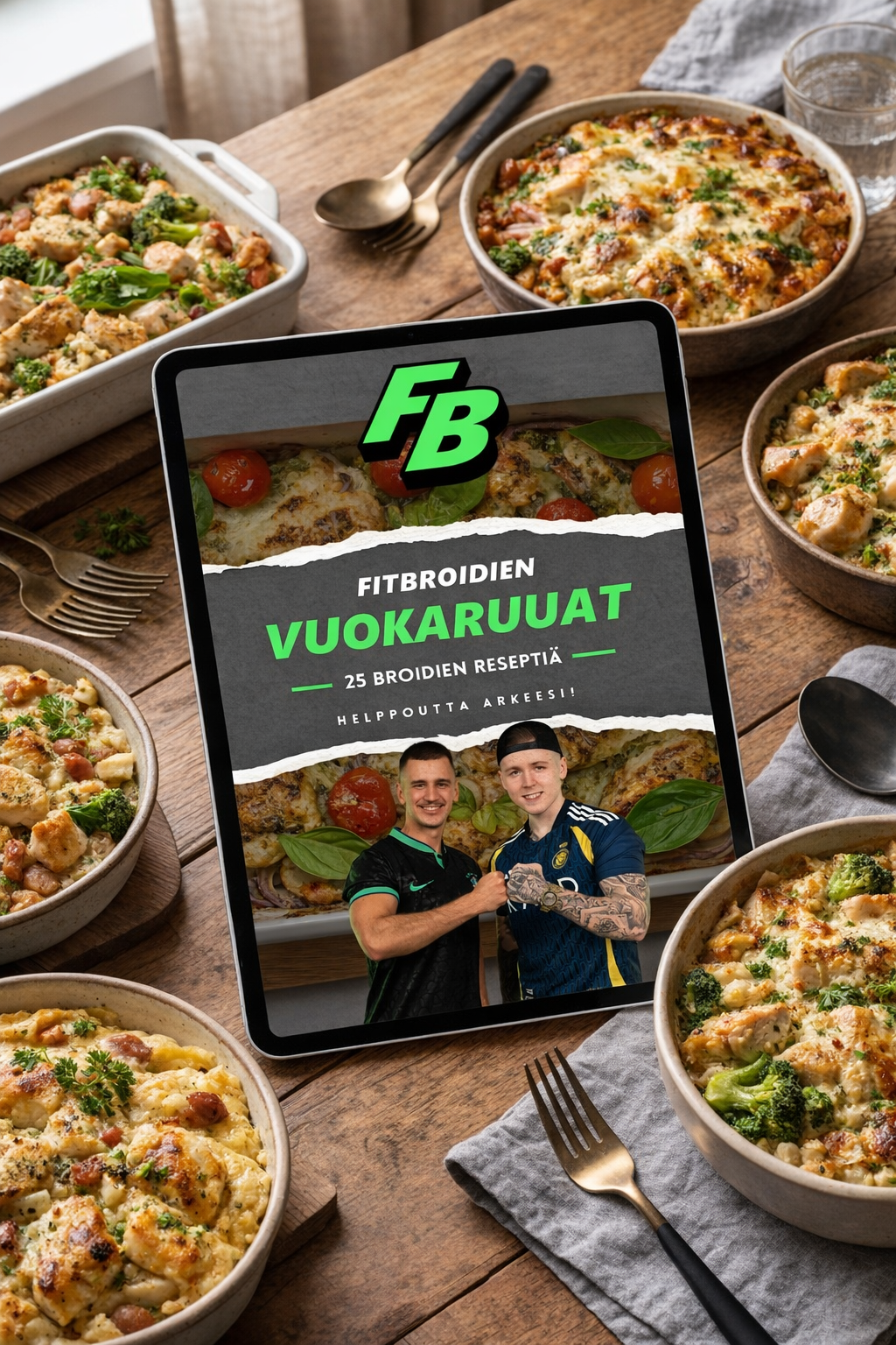 Fitbroidien Reseptikirjapaketti (Kaikki 6 kirjaa + bonus)